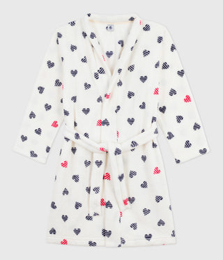 Children's Heart Printed Fleece Dressing Gown