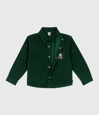 Children's Plain Corduroy Shirt
