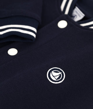Children's Varsity-Style Jacket in Plain Cotton