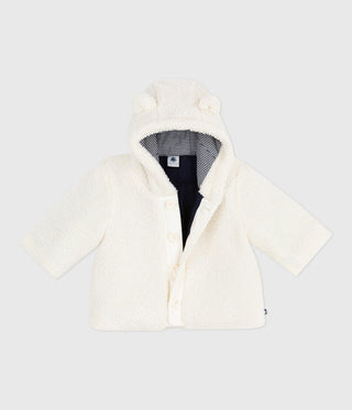 Babies' Padded Sherpa Coat With a Hood 