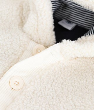 Babies' Padded Sherpa Coat With a Hood 