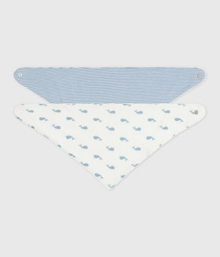 Babies' Whale Printed Cotton Bandanas