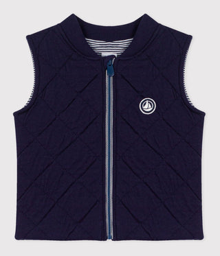 Babies' Sleeveless Quilted Cotton Puffer Jacket