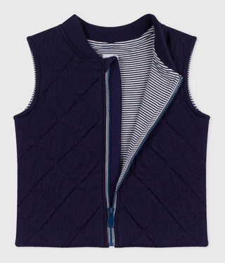 Babies' Sleeveless Quilted Cotton Puffer Jacket