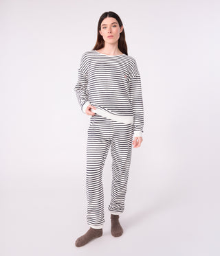 Women's Stripy Cotton Terry Pyjamas