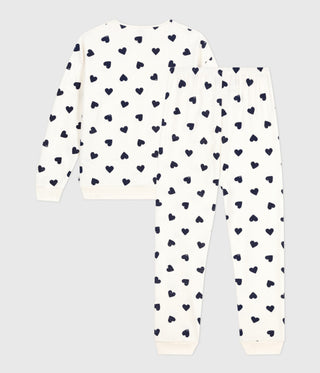 Women's Cotton Terry Pyjamas Printed With Hearts