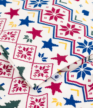 Children's Long-Sleeved Christmas Pyjamas in Printed Fleece