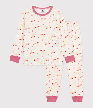 Children's Long-Sleeved Unicorn Print Cotton Pyjamas