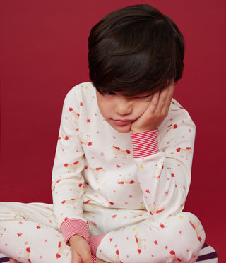 Children's Long-Sleeved Unicorn Print Cotton Pyjamas