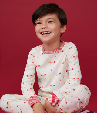 Children's Long-Sleeved Unicorn Print Cotton Pyjamas
