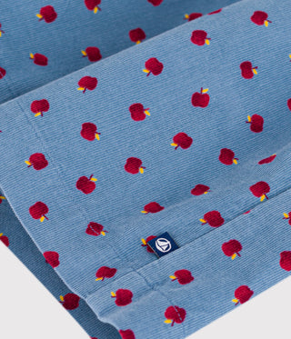 Girls' Long-Sleeved Printed Corduroy Dress