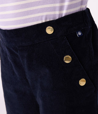 Children's Plain Corduroy Trousers 
