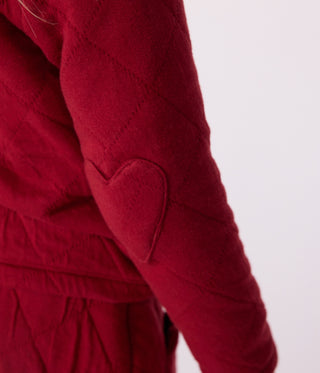 Girls' Plain Cotton Cardigan