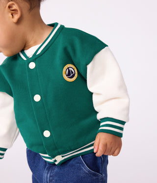 Babies' Varsity-Style Cotton Jacket in Two Colours