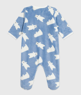 Babies' Bear Printed Fleece Onesie