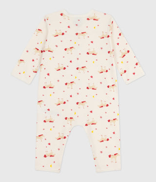 Babies' Unicorn Print Footless Cotton Pyjama Suit