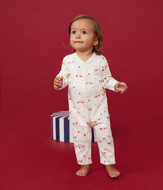 Babies' Unicorn Print Footless Cotton Pyjama Suit