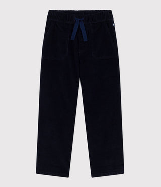 Children's Straight Plain Corduroy Trousers