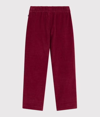 Children's Straight Plain Corduroy Trousers