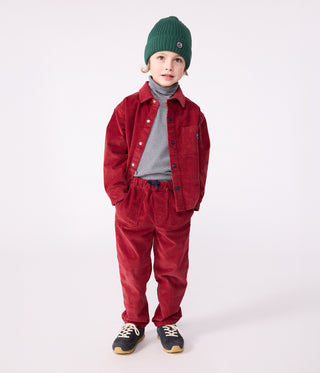 Children's Straight Plain Corduroy Trousers