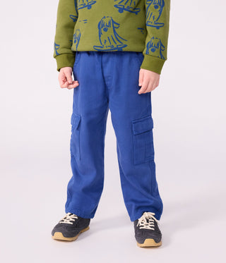 Children's Plain Lyocell Cargo Pants 