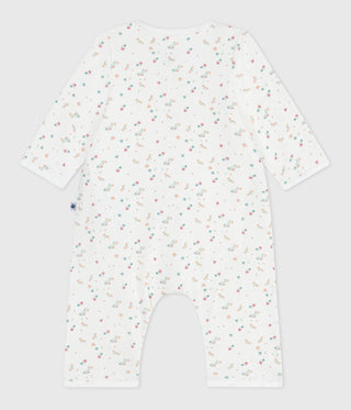 Babies' Footless Floral-Print Cotton Bodyjama 