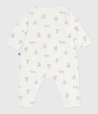 Babies' Footless Bear-Print Cotton Pyjama Suit 