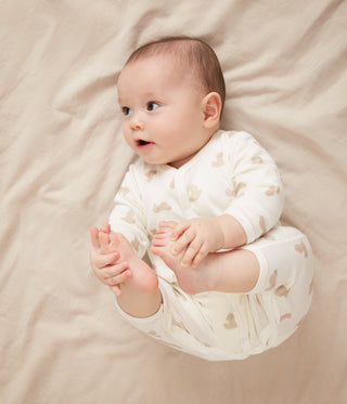 Babies' Footless Bear-Print Cotton Pyjama Suit 