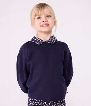 Girls' Plain Cotton Sweatshirt