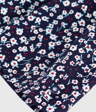 Girls' Long-Sleeved Cotton Dress 