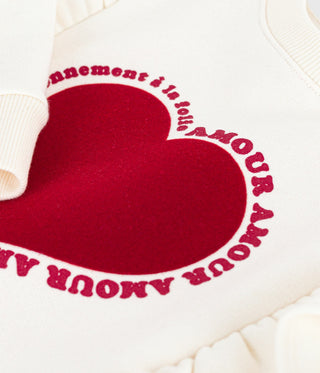 Girls' Printed Cotton Sweatshirt