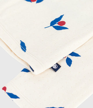 Girls' Long-Sleeved Berry-Print Cotton T-Shirt