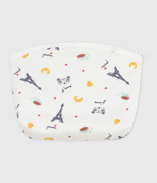 Paris-Print Clutch Bag