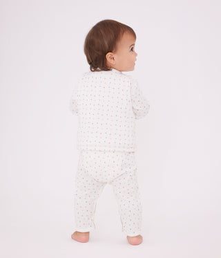 Babies' Sleeveless Reversible Printed Cotton Cardigan