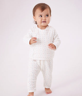 Babies' Sleeveless Reversible Printed Cotton Cardigan