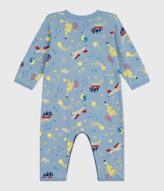 Babies' Unicorn-Print Footless Cotton Pyjama Suit