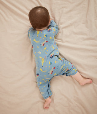 Babies' Unicorn-Print Footless Cotton Pyjama Suit