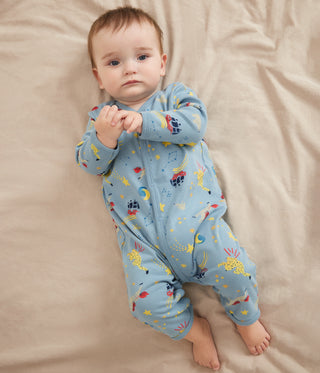 Babies' Unicorn-Print Footless Cotton Pyjama Suit