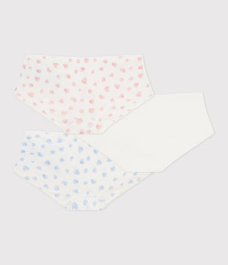 Girls' Heart-Print Cotton Shorties - 3-Pack