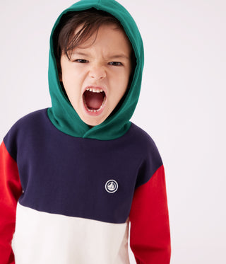 Children's Colourblock Cotton Hoodie 