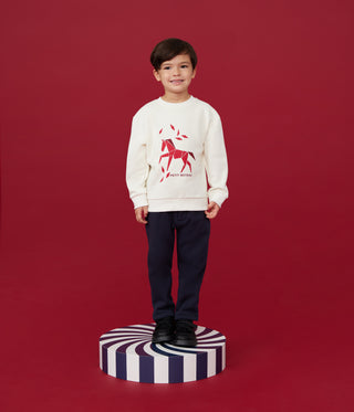Children's Horse Printed Cotton Sweatshirt