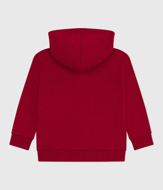 Children's Zip-Fastened Plain Cotton Sweatshirt