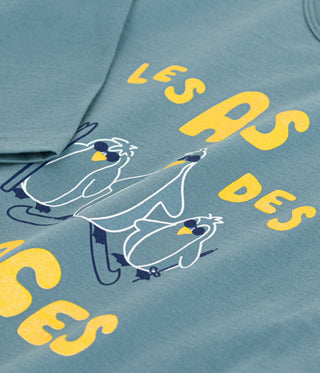 Children's Long-Sleeved Printed Cotton T-Shirt 