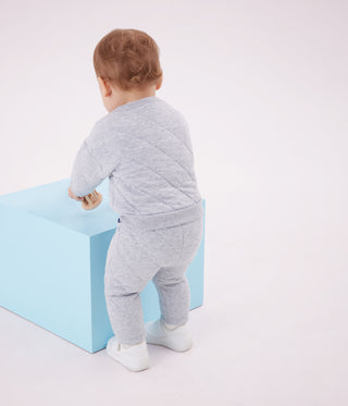 Babies' Plain Thick Cotton Cardigan