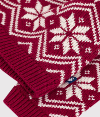 Babies' Patterned Wool and Cotton Jumper