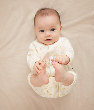 Babies' Cotton Playsuit With Printed Chicks 