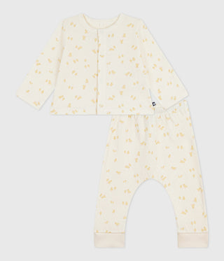 Babies' Two-Piece Set in Cotton Printed With Little Chicks