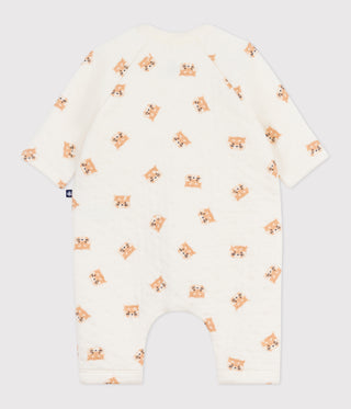 Babies' Red Panda-Print Cotton Playsuit