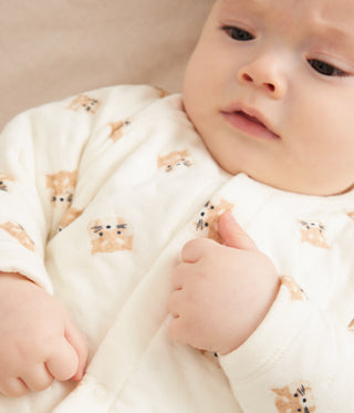 Babies' Red Panda-Print Cotton Playsuit