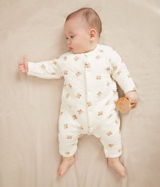 Babies' Red Panda-Print Cotton Playsuit